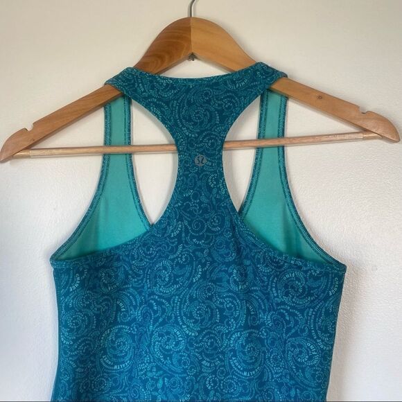 Lululemon Cool Racerback Teal Manifesto tank - Picture 8 of 11